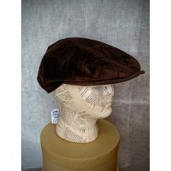 casquette plate marron